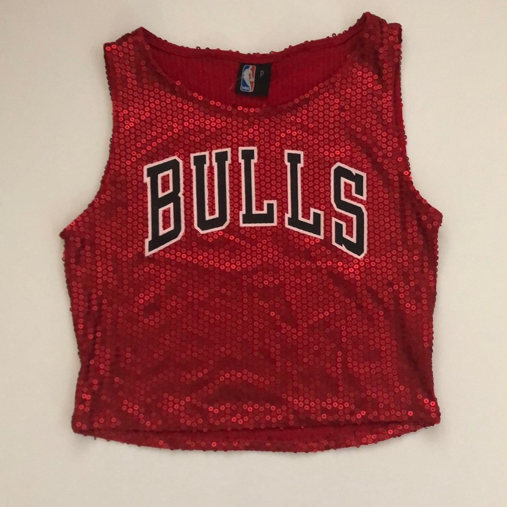 Chicago Bulls Sequined Crop Top